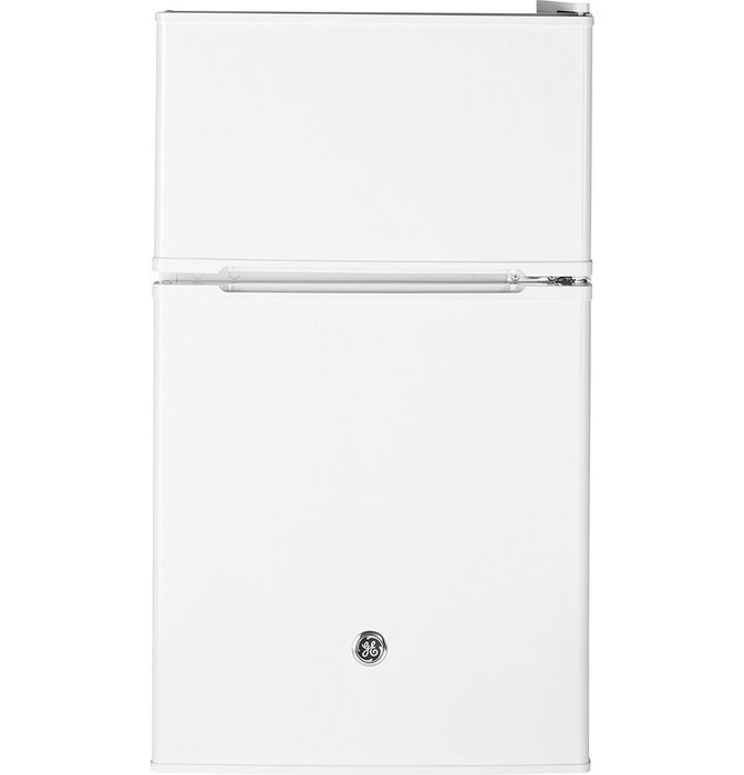 GE GDE03GGKWW Energy Star Qualified Compact Doubledoor Refrigerator