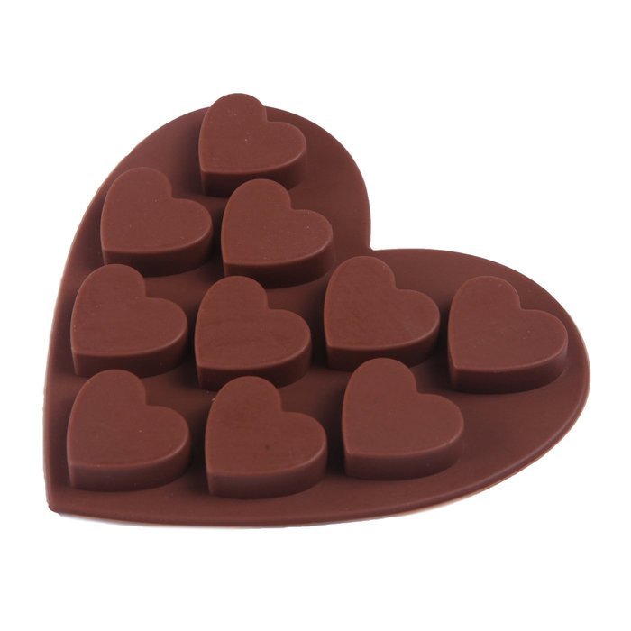 HDE Valentine Hearts Party Novelty Silicone Jello Chocolate Mold Ice