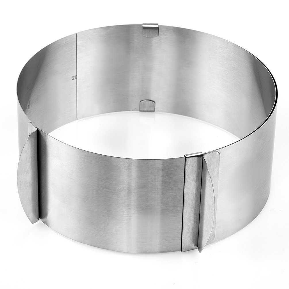Yoofor Adjustable Stainless Steel Cake Ring 612 inch N5 free image