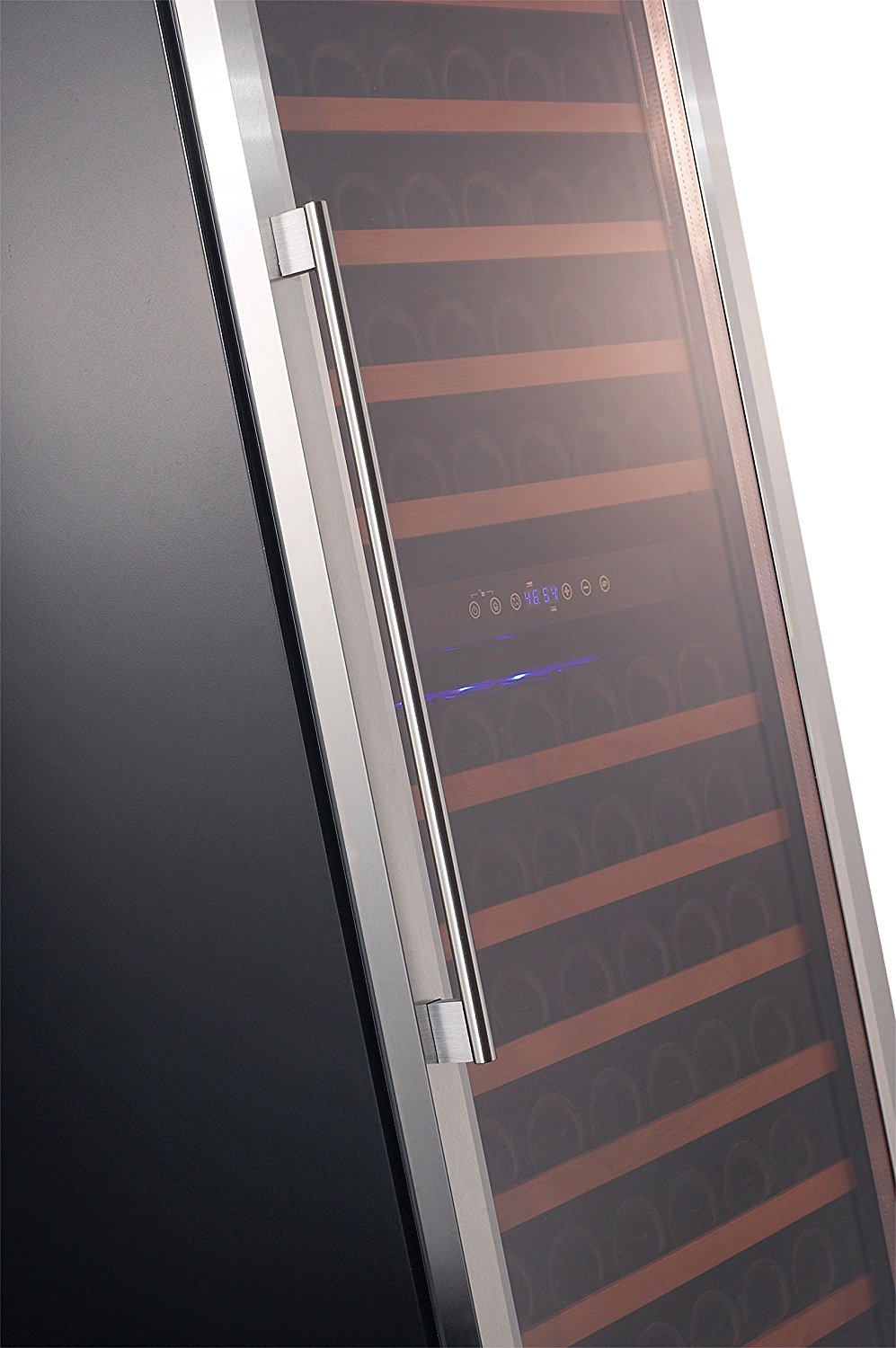 Smith & Hanks 166 Bottle Dual Zone Wine Refrigerator, Stainless Steel