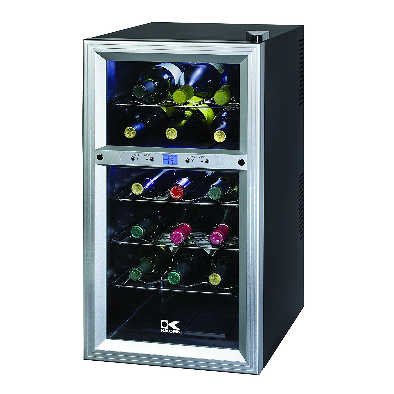 Kalorik Thermoelectric DualZone 18Bottle Ventilated Wine Cooler