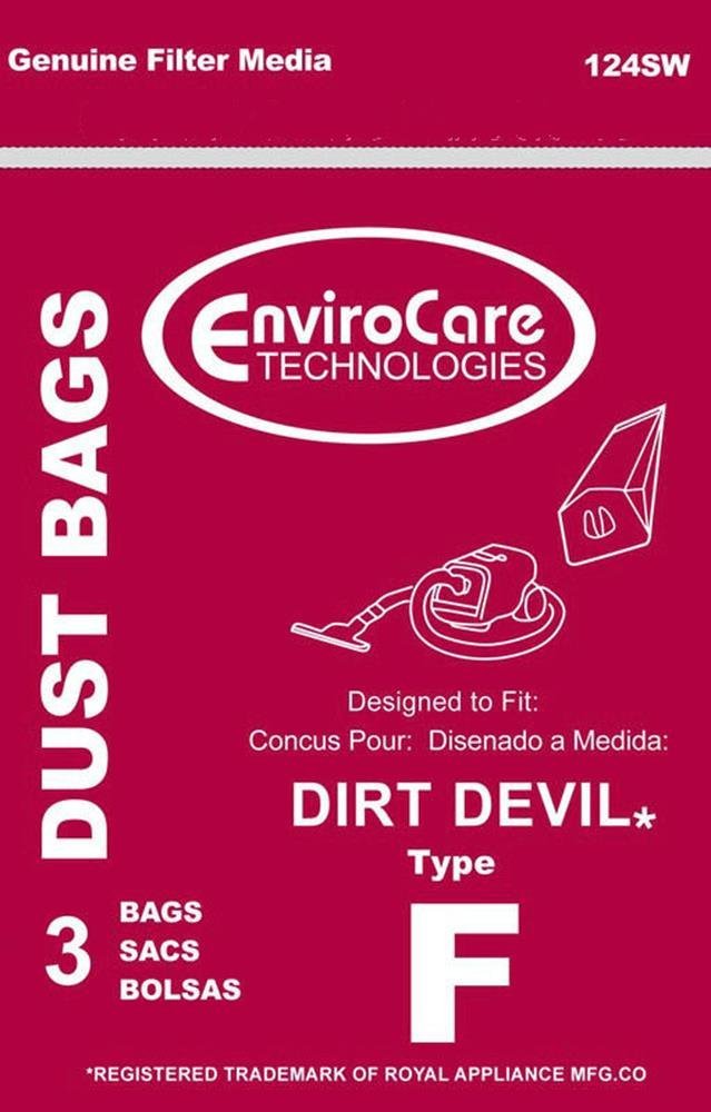 Vacuum Parts & Accessories Dirt Devil Royal Vacuum Type F Canister Bags