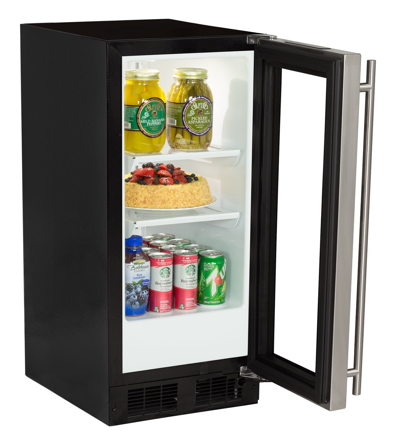 Marvel ML15BCG1RS Beverage Center, Glass Door, Right Hinge, 15Inch