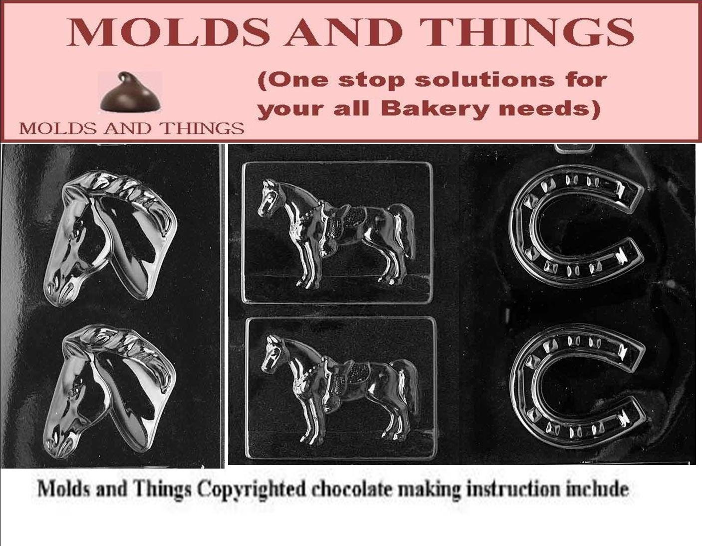 Molds and Things Horse Chocolate Candy Mold with Molds and Things
