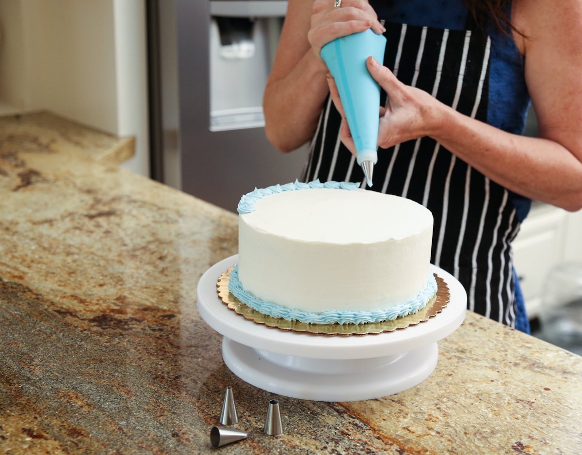 Best Cake Decorating Kit by Baking Partners White Professional 26