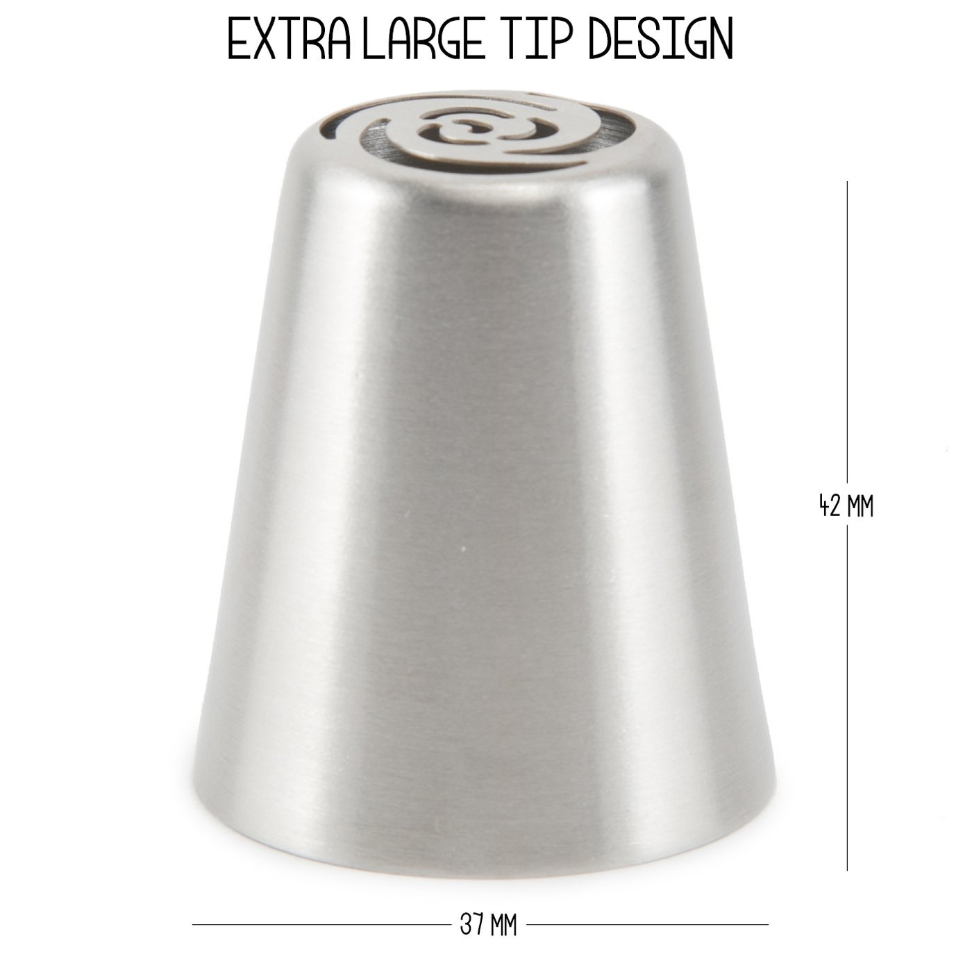 90 pcs Russian Piping Tips Set 60 Icing Tips (XXL Size) + 30 Piping