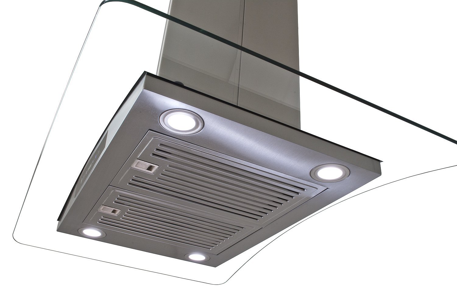 Golden Vantage Stainless Steel 30" Euro Style Island Mount Remote Range