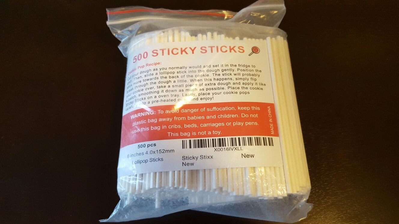 Paper Lollipop Sticks 6 Inch 500 pieces. Perfect for Candy Making, Eco and Environmentally Safe