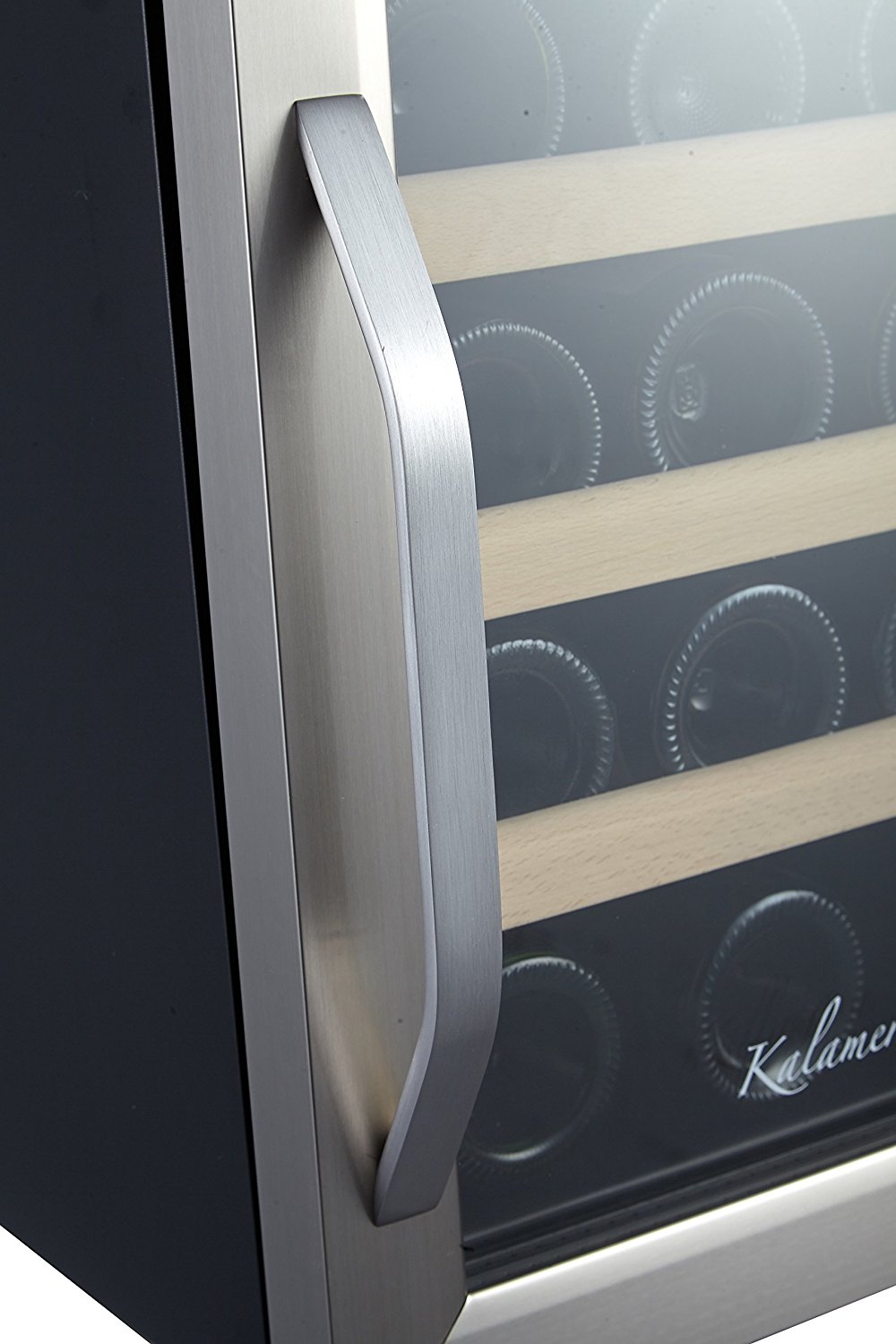 Kalamera 12 Bottle Counter Top Stainless Steel Wine Cooler Refrigerator