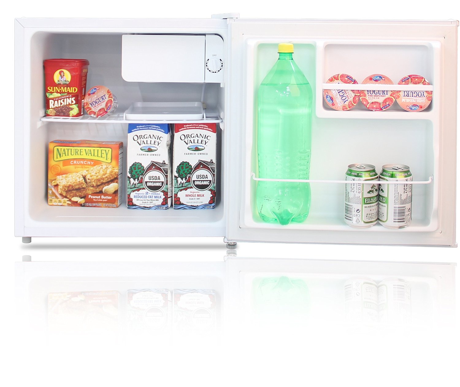 Midea WHS65LB1 Compact Single Reversible Door Refrigerator and Freezer