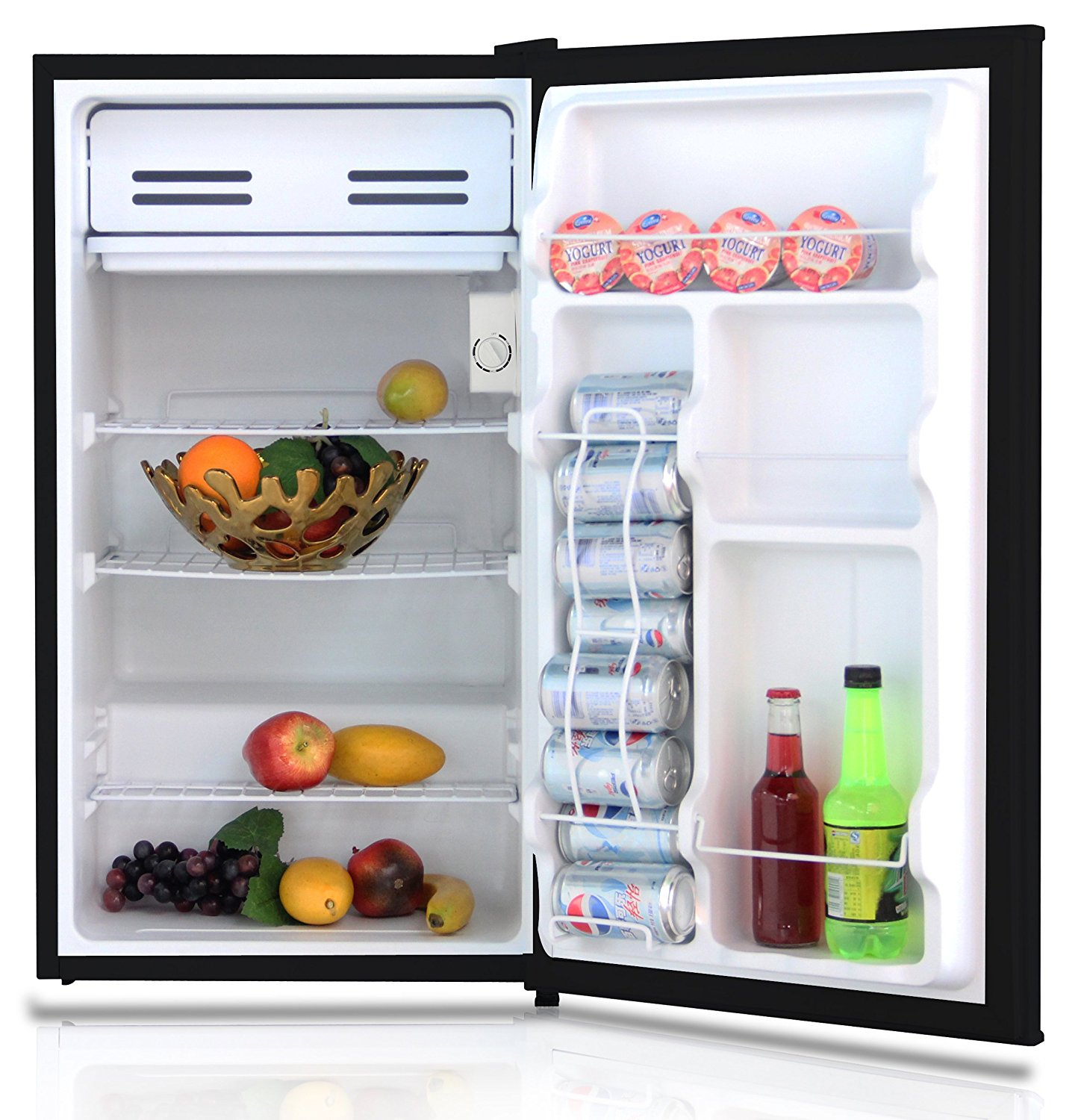 Midea WHS65LB1 Compact Single Reversible Door Refrigerator and Freezer