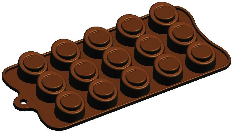 Fat Daddio's Sloped Cylinder Silicone Chocolate Mold, 15Piece Per Mold free image download
