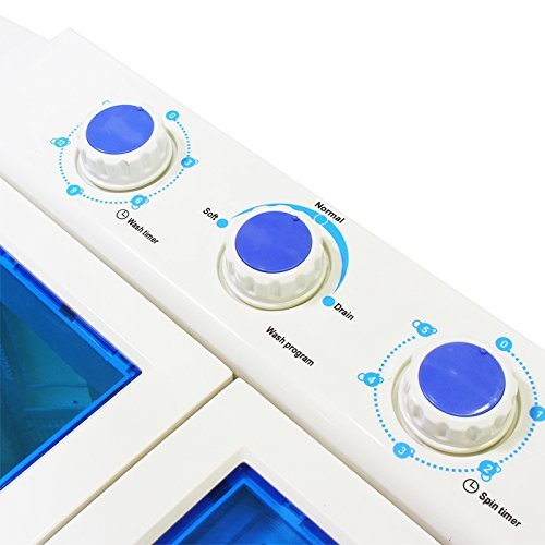 Portable Compact Washer and Spin Dry Cycle with Built in Pump (33L