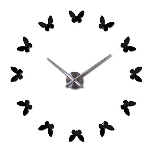 Wall Clock Modern Design Clocks Quartz Watch Needle Acrylic Mirror Diy