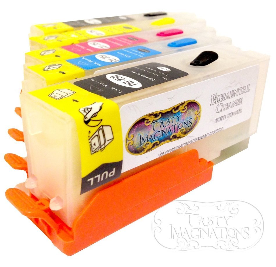 Edible Ink Cleaning Cartridges for Canon CLI251 & PGI250 (5 pack