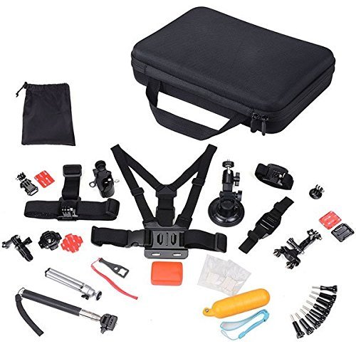 47 Pcs GoPro Hero 4, 3+, 3, 2, 1, Outdoor Sports Camera Accessories Kit