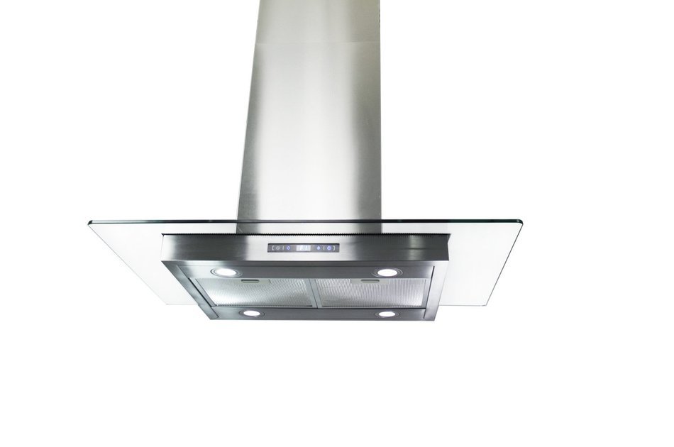 Golden Vantage 36" Island Mount Stainless Steel Range Hood Stove Vent