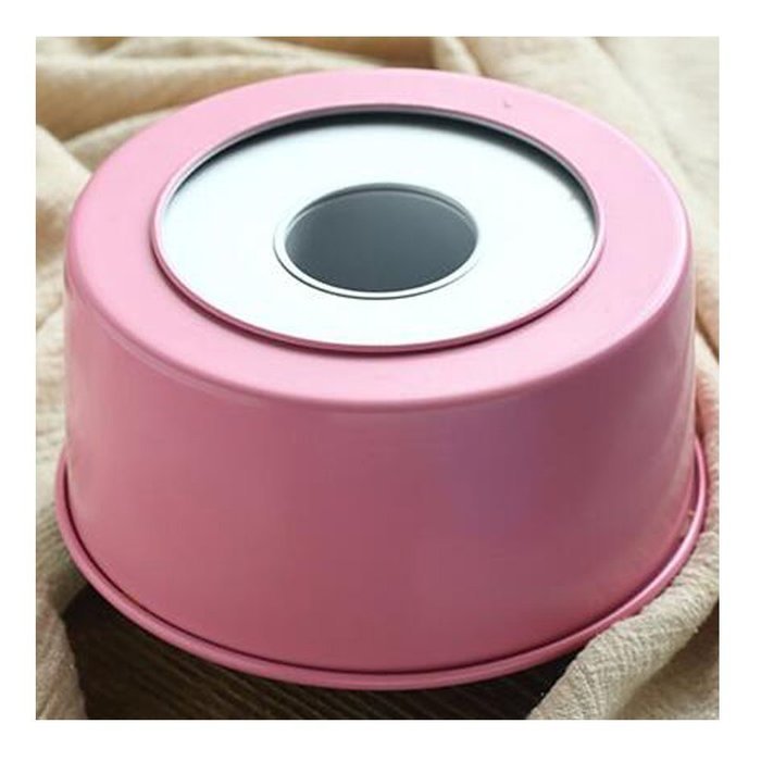 HABIBEE 7 Inch Hollow Chiffon Cakes Mold Aluminum Nonstick Cake Pan