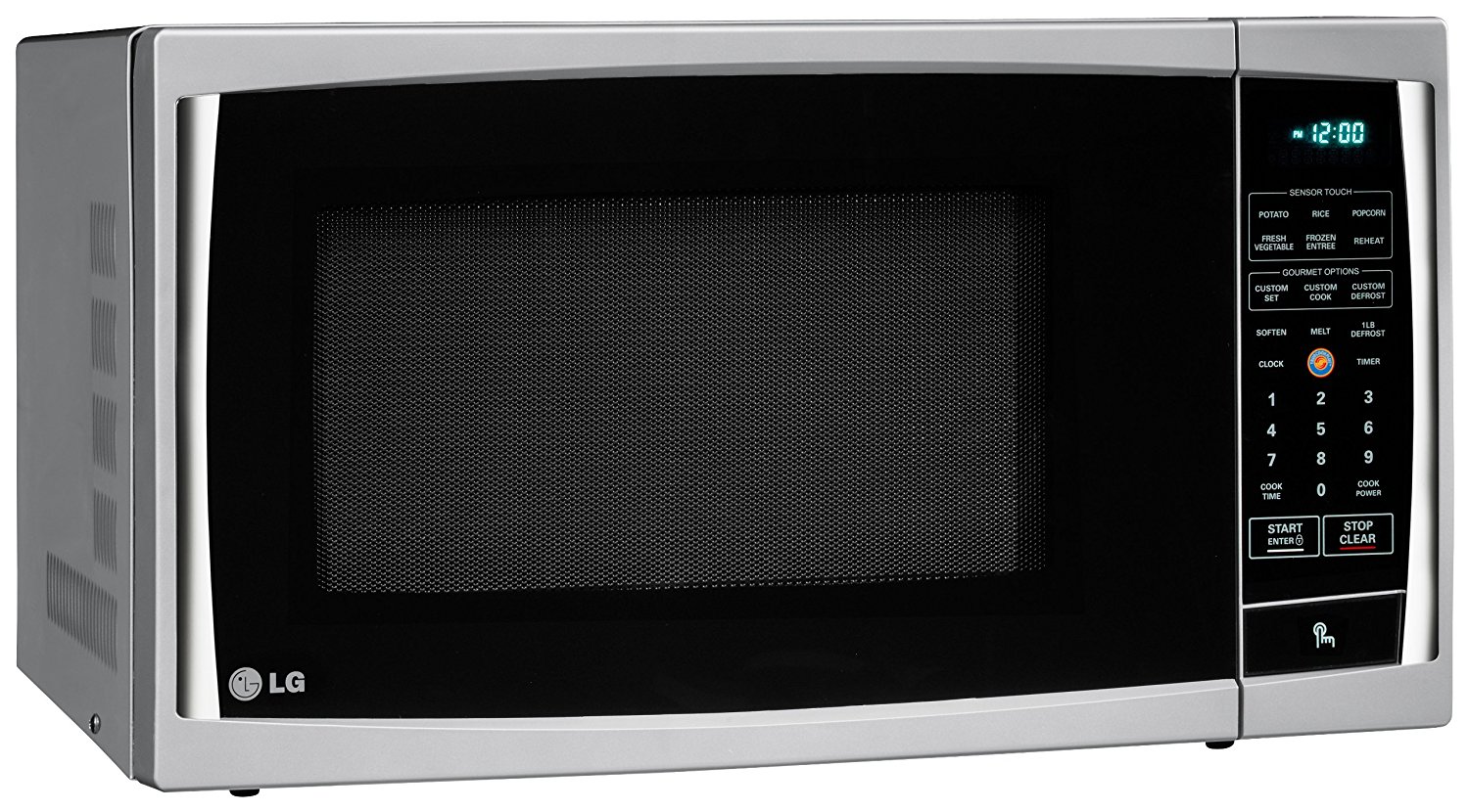 LG LCRT1510SV 1.5 Cu Ft Counter Top Microwave Oven With True Cook Plus and EZ Clean Oven, Silver