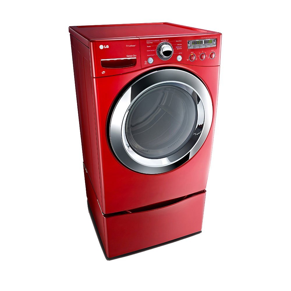 LG PAIR SPECIAL"WILD CHERRY RED" Ultra Large Capacity Steam Laundry