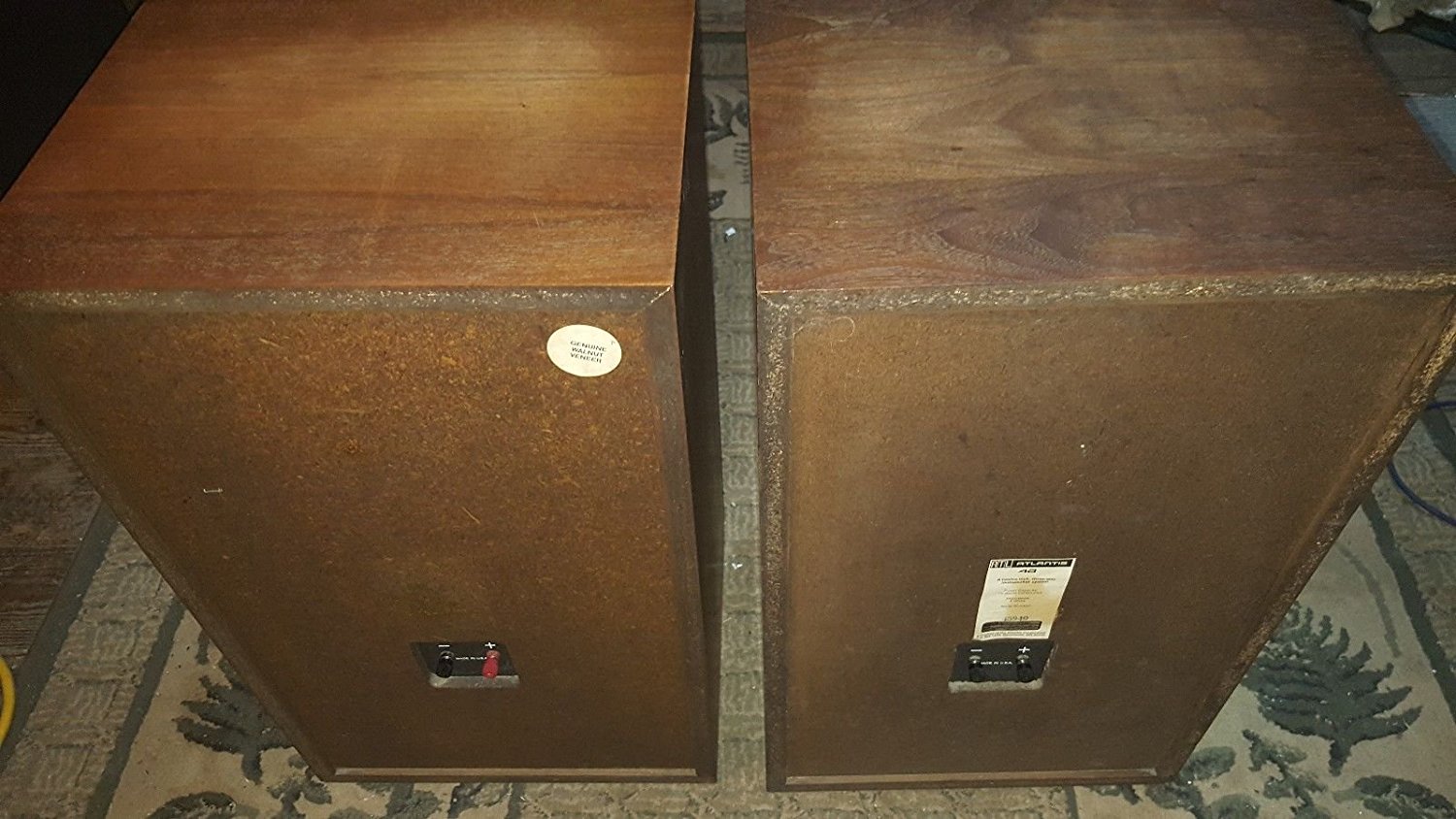 1976 ATLANTIS 4A Home LOUD Speakers 3 Way 70 Watt 12" Speakers N7 free