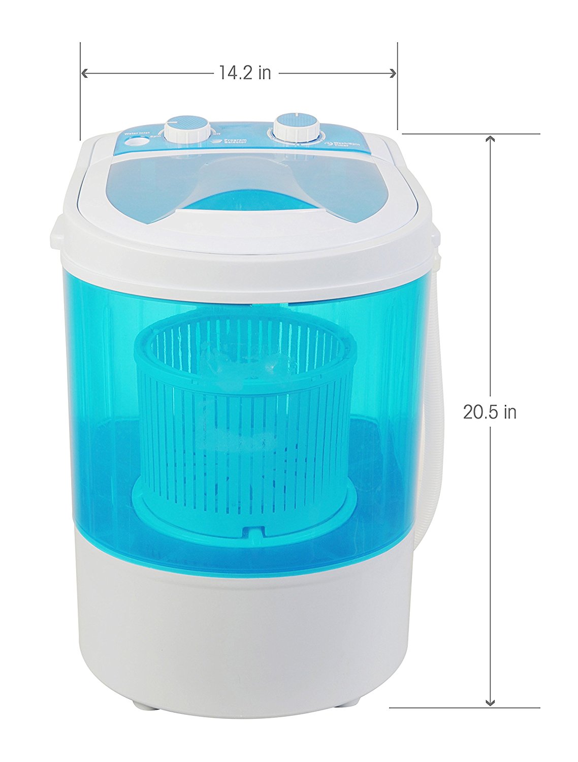 Bismi Mini Portable Washing Machine & Spin Dry 6.6 Lbs Capacity Compact
