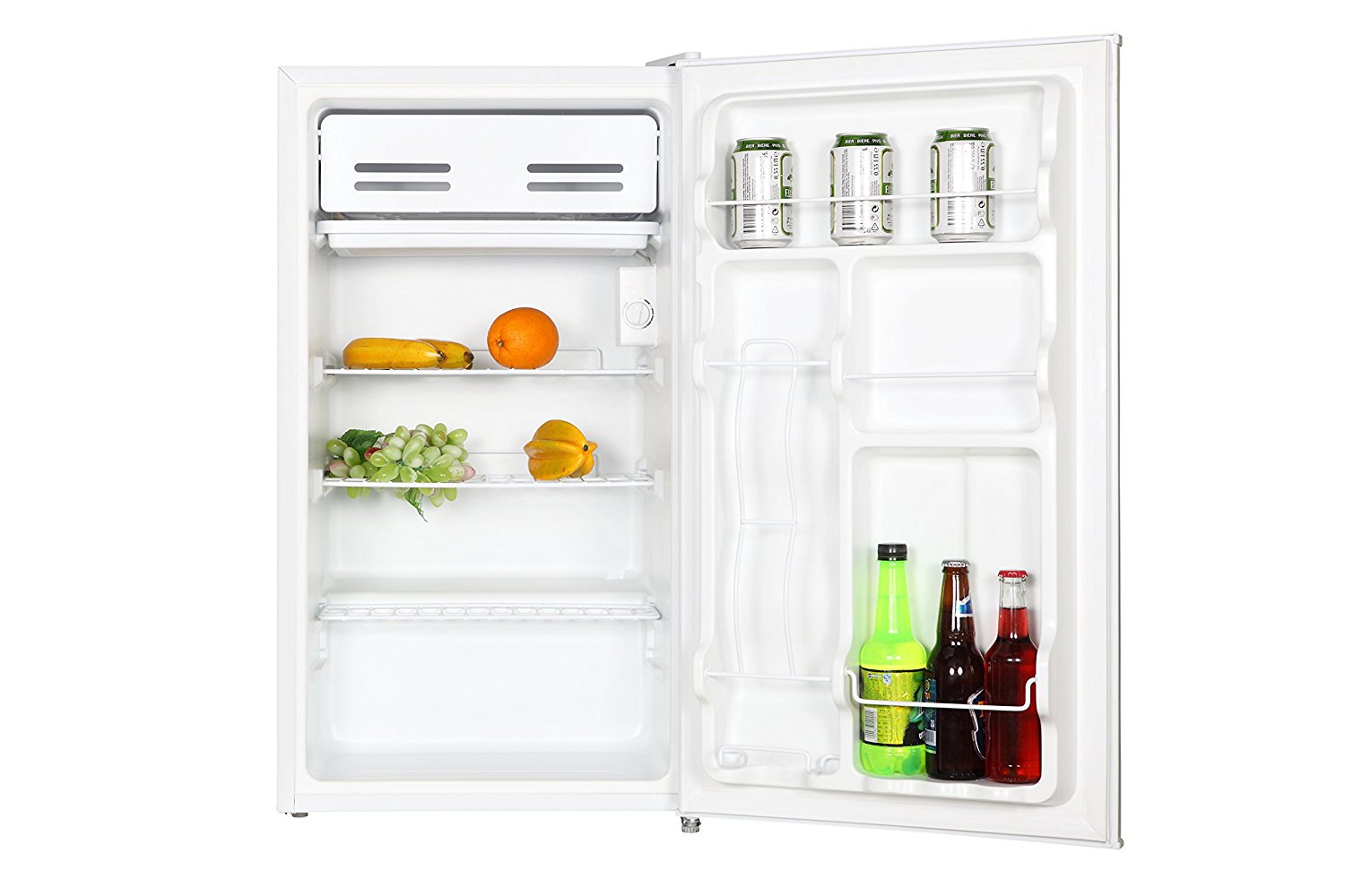 Midea WHS65LB1 Compact Single Reversible Door Refrigerator and Freezer