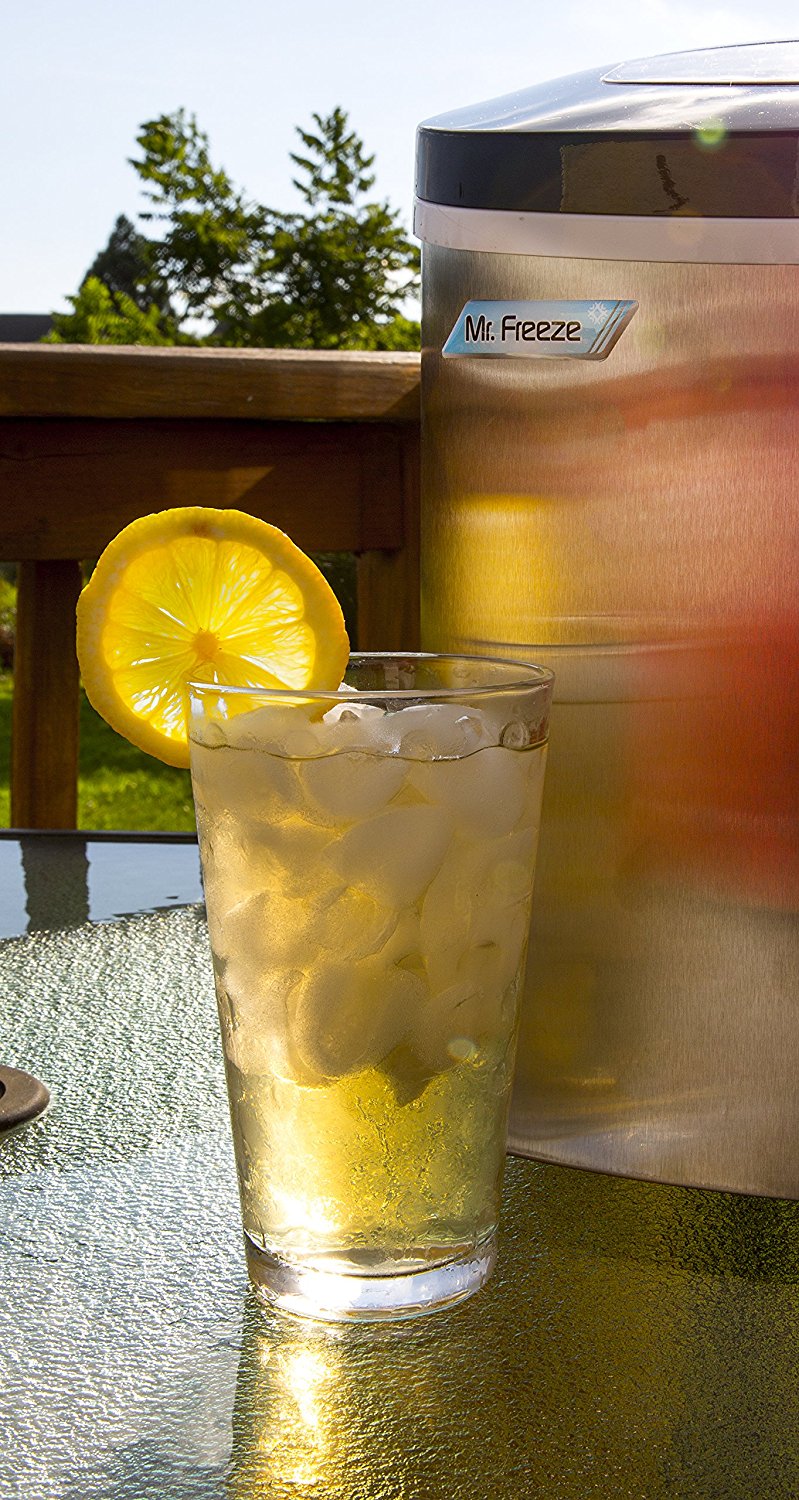 MaxiMatic MIM5802 Mr Freeze Portable Ice Maker, Stainless Steel N4