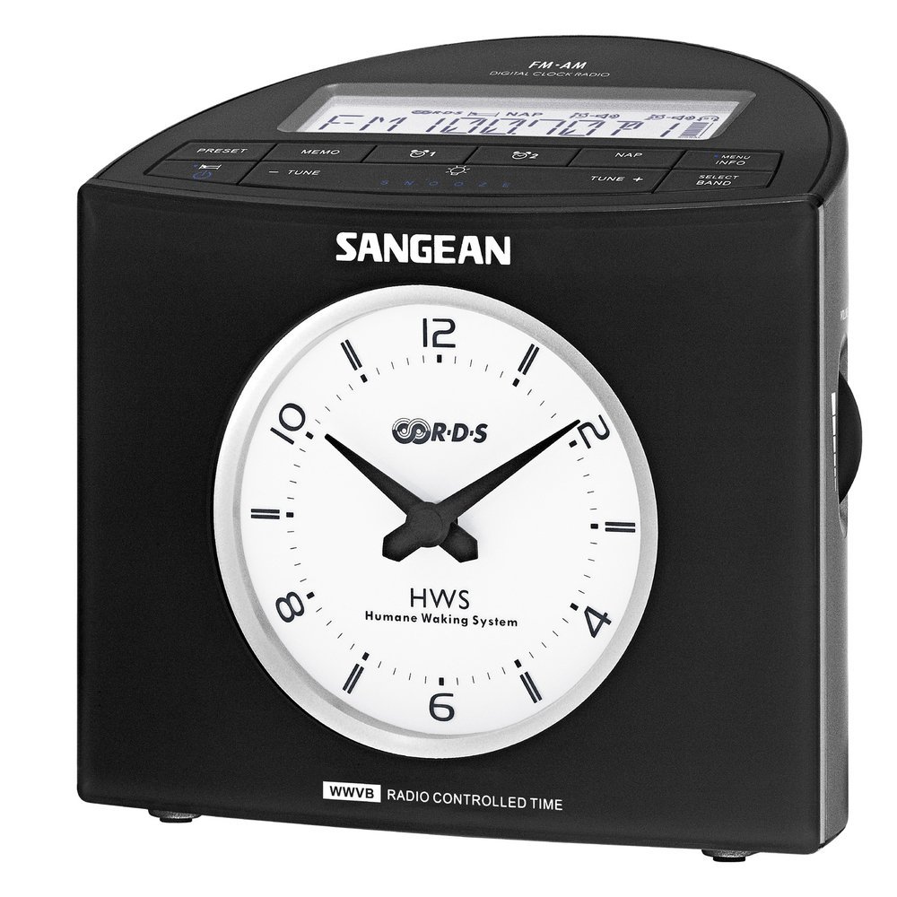 Sangean RCR9 AM/FMRDS Digital Tuning Atomic Clock Radio (Black) by