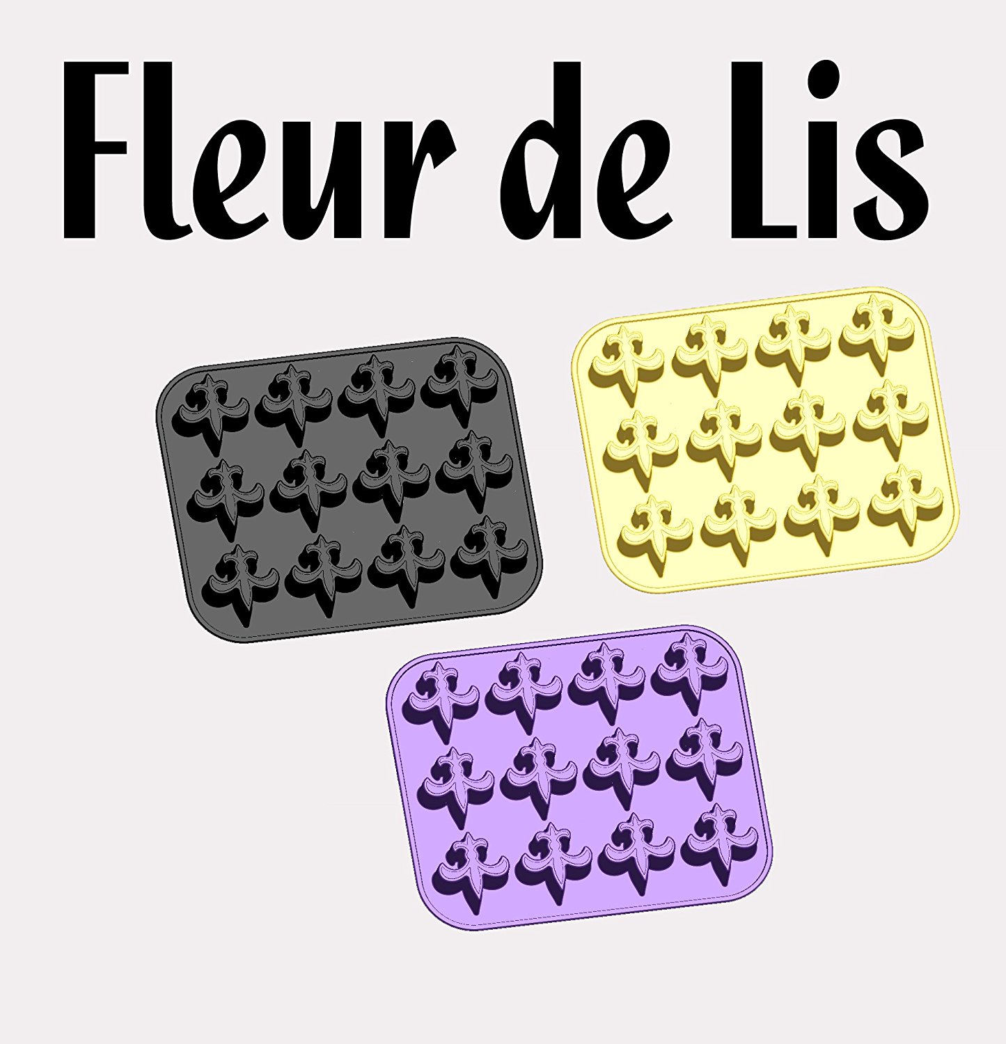 Fleur de Lis Ice Tray / Candy Mold (2 Pack) free image download
