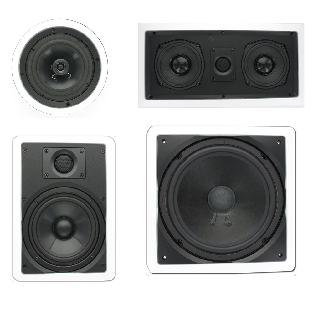 Theater Solutions TSCST67 In Wall and In Ceiling 1580W Home Theater 7.2