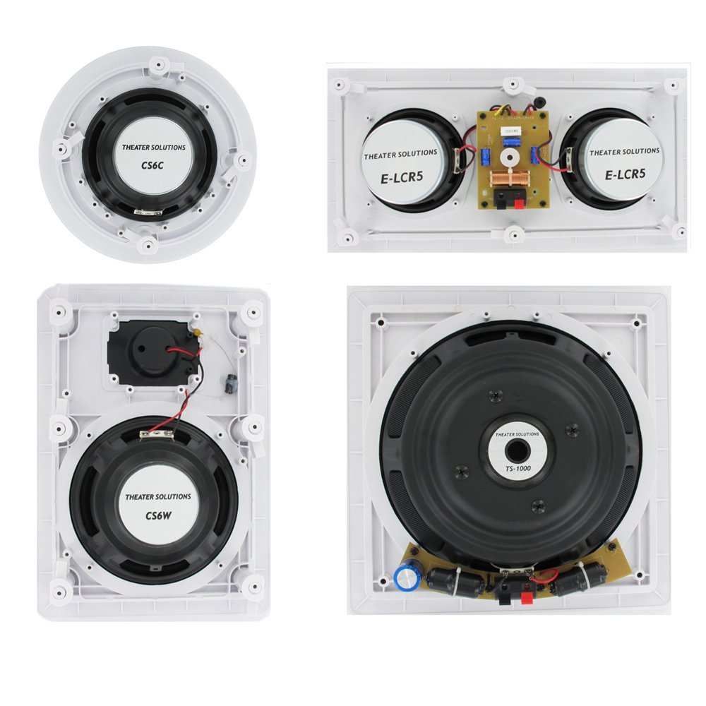 Theater Solutions TSCST67 In Wall and In Ceiling 1580W Home Theater 7.2