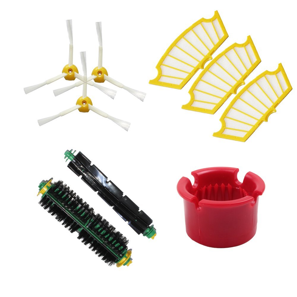 Hongfa Irobot Roomba Brush and Filter Kits Roomba 3 Armed Side Brush