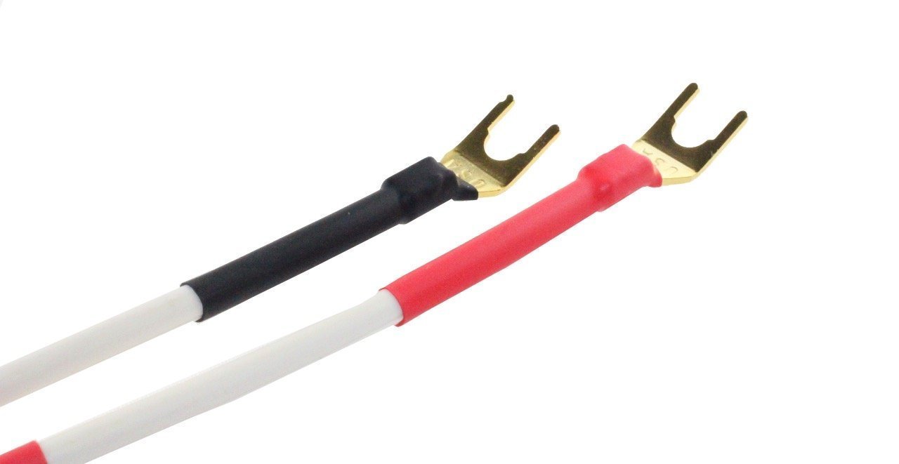 [4pack] Hifi Speaker Cable Jumpers Wire /Assembled (Spade Plug to