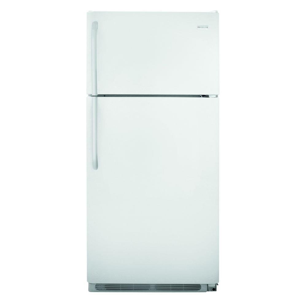 Refrigerator Frigidaire Top Freezer 18 cu ft White or Black Kitchen