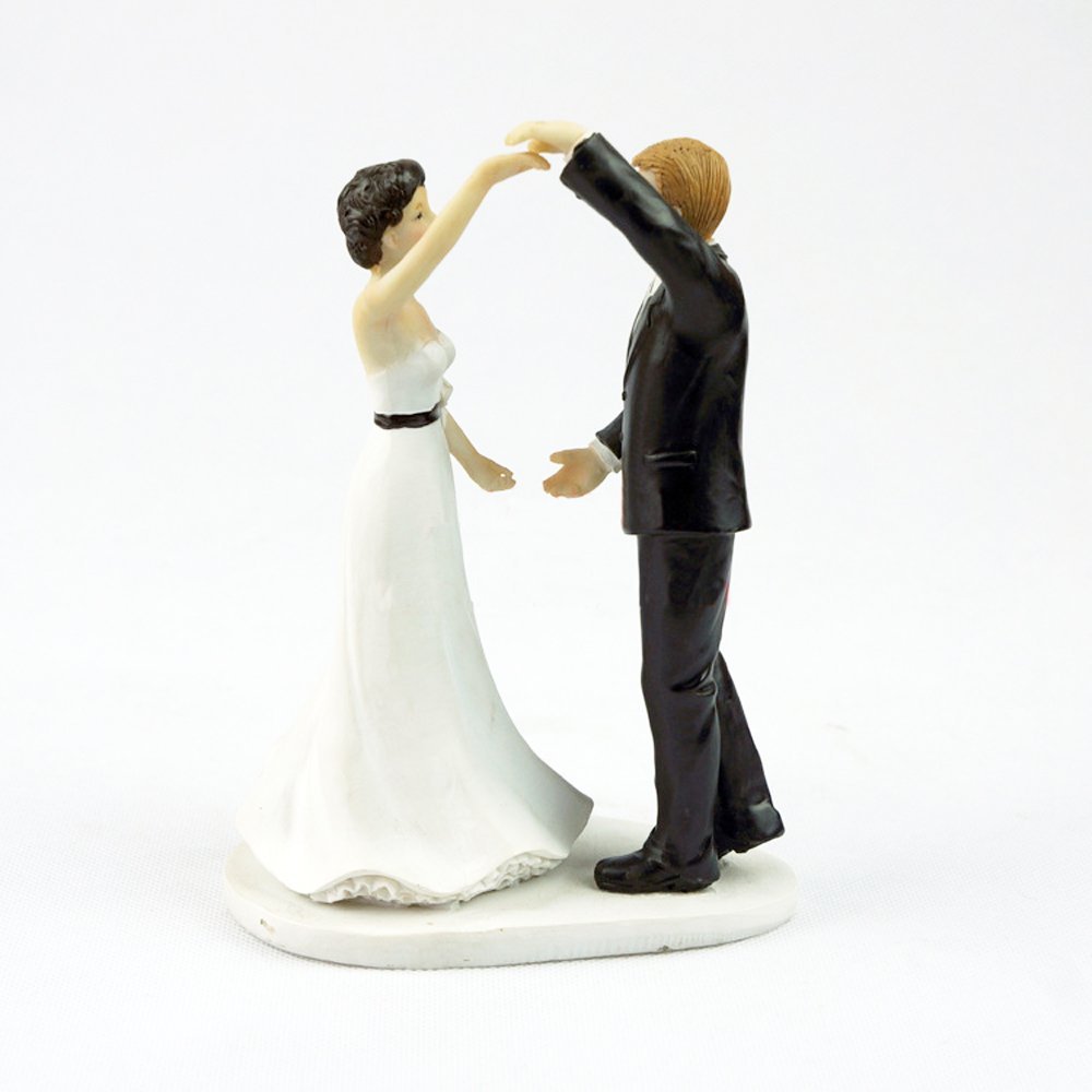 Homanda® A Romantic Dip Dancing Bride and Groom Couple Figurine Wedding
