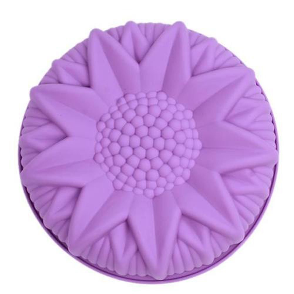 Yingwei Purple Silicone Cake Mold Ice Cream Mold Pastry Mold 22x21x3