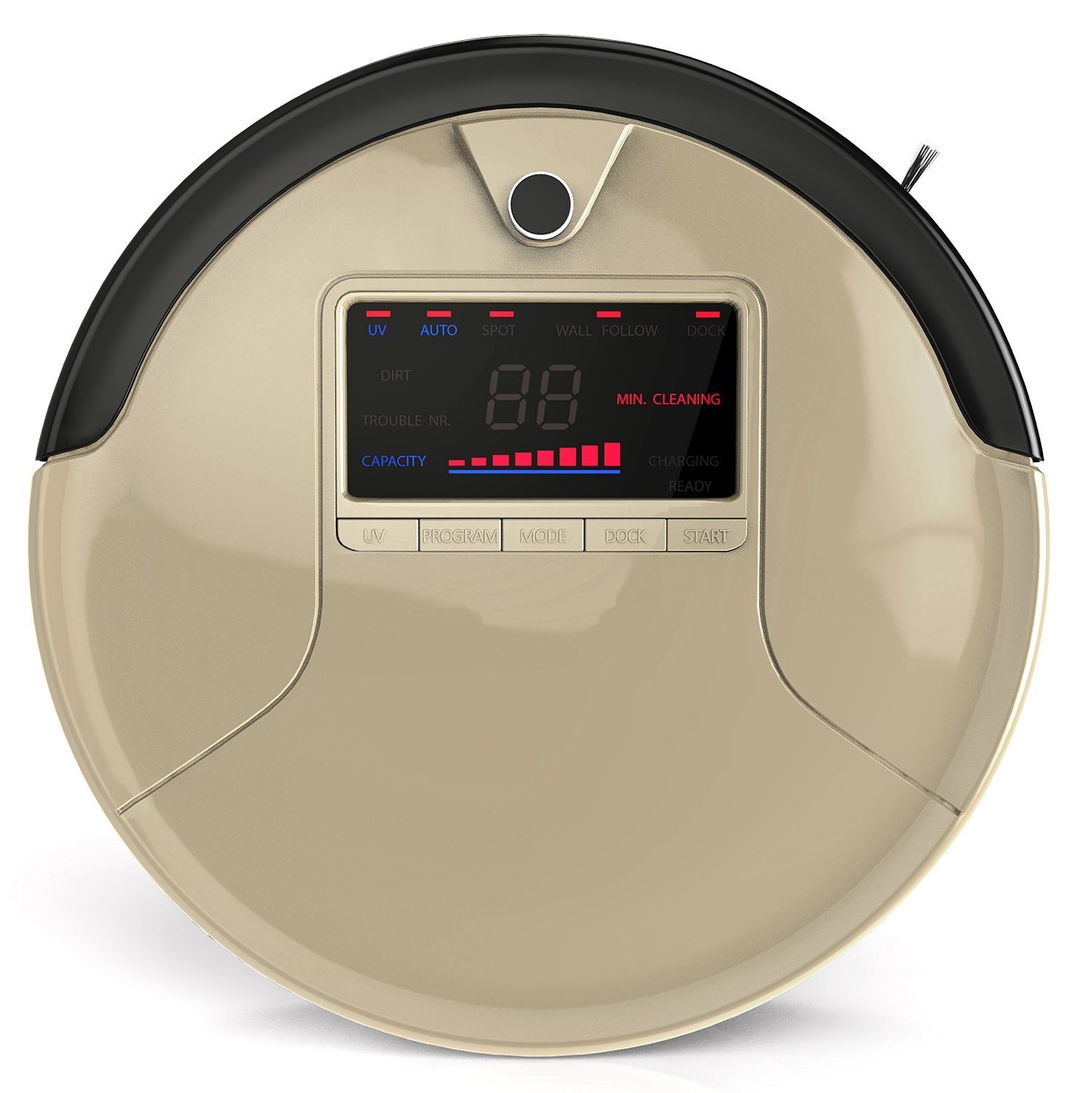 Bobsweep Pet Hair 4in1 Robotic Vacuum Cleaner and Mop, Champagne