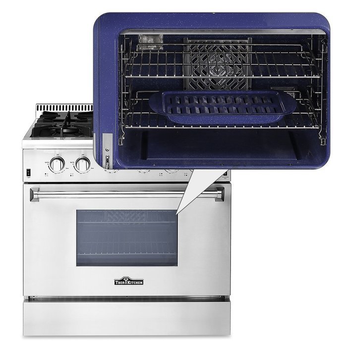 Anself THOR KITCHEN Stainless Steel Dual Fuel Range Professional Free