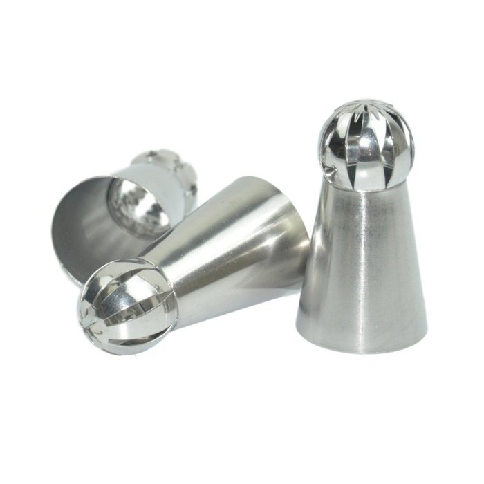 Naturebelle Sphere Ball Russian Stainless Steel Piping Nozzles Tips