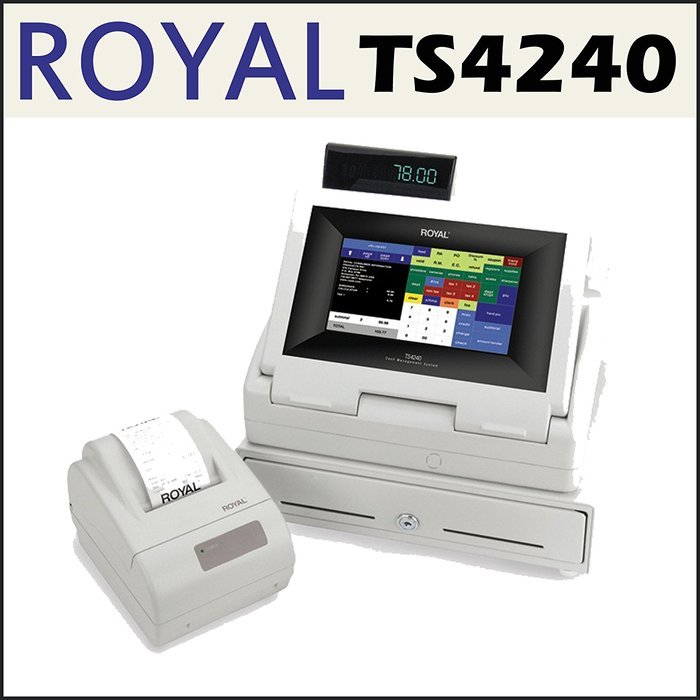 Royal TS4240 Touch Screen Restaurant Cash Register With Thermal Printer