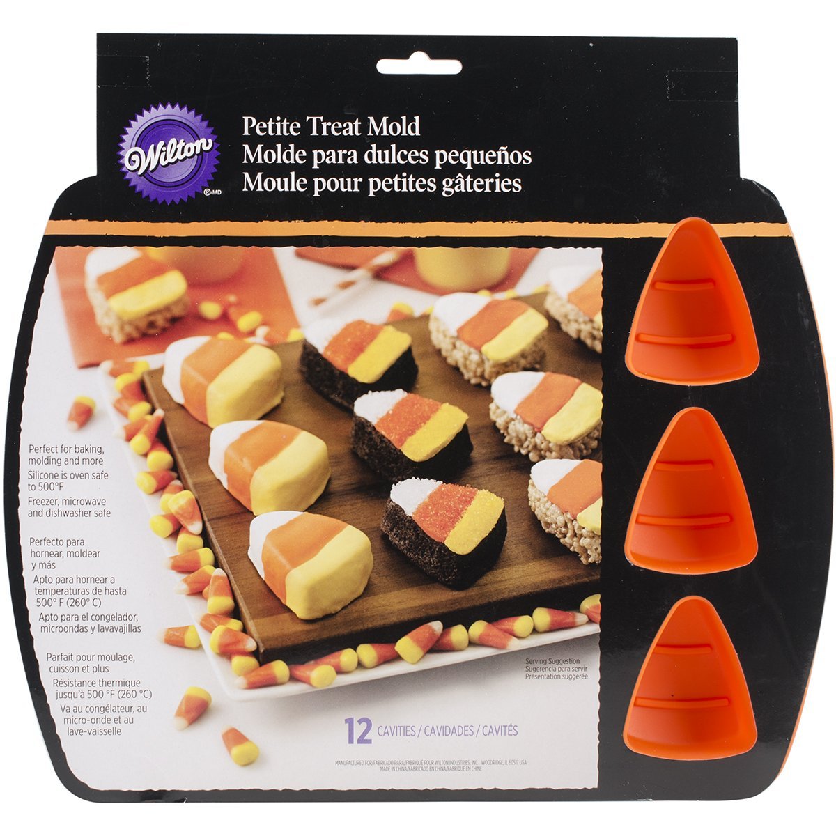 Wilton 21058331 12 Cavity Silicone Candy Corn Mold free image download