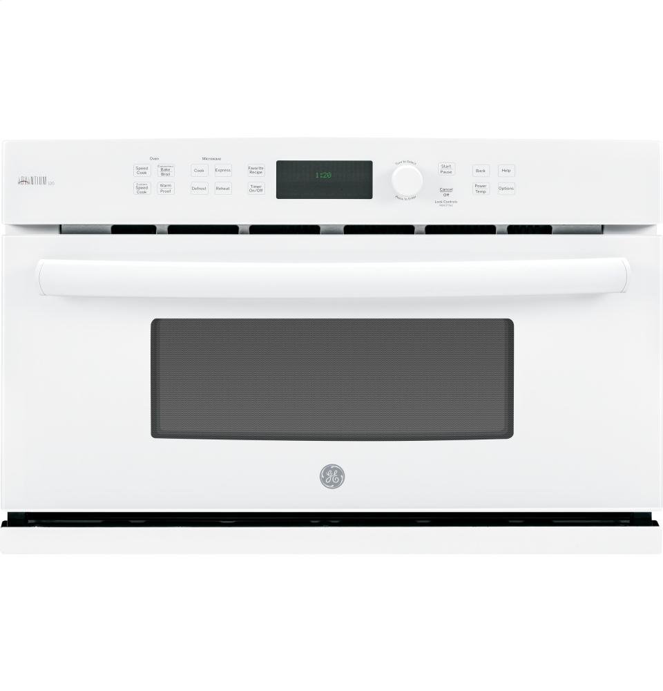 GE PSB9120DFWW Profile Advantium 30" White Electric Single Wall Oven