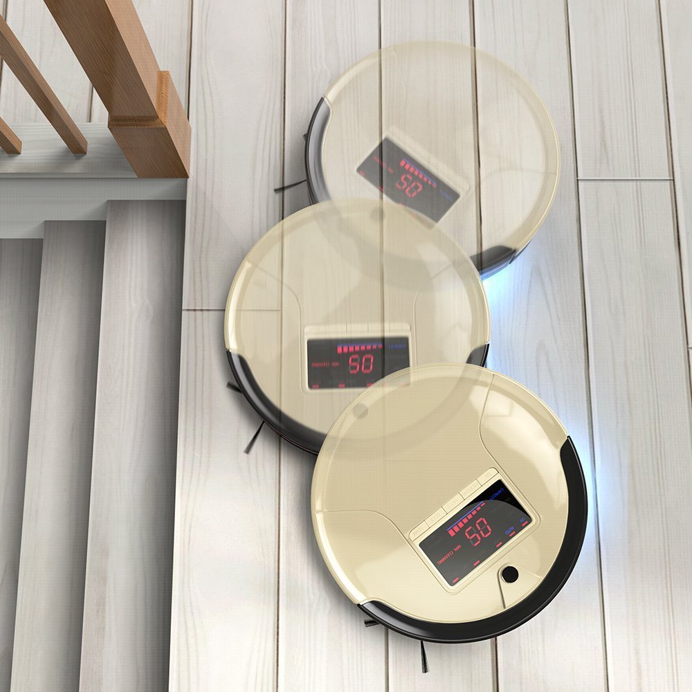 Bobsweep Pet Hair 4in1 Robotic Vacuum Cleaner and Mop, Champagne