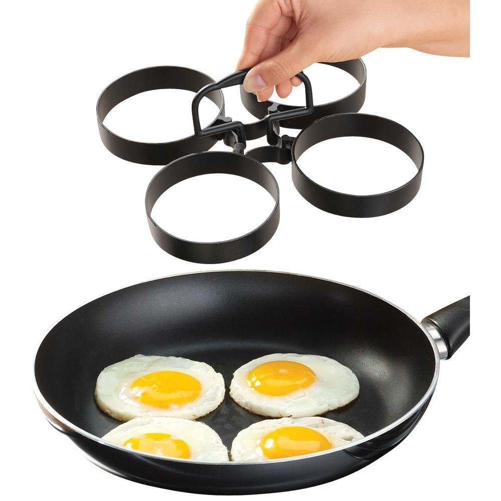 Norpro 995 Nonstick Egg Pancake English Muffin McMuffin Ring Set 4 Pc