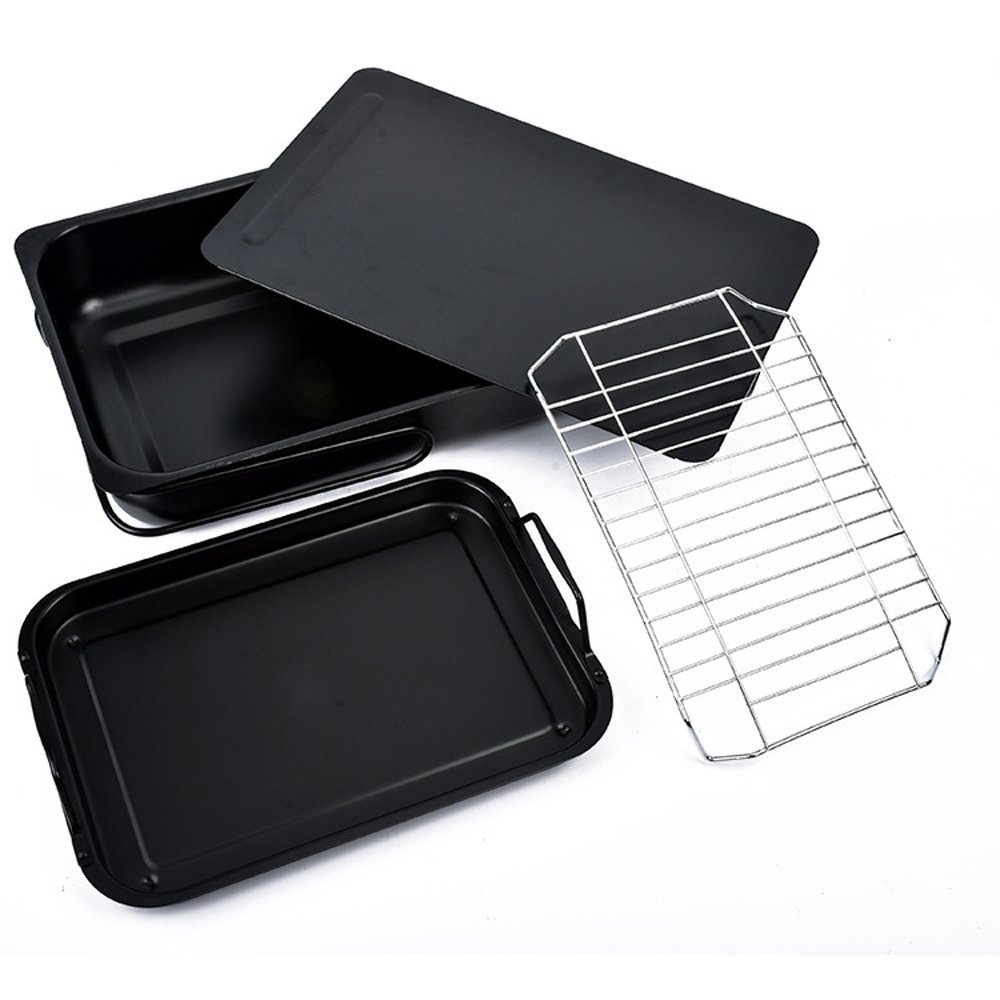 Lysport Carbon Steel Stovetop Grill Smoker Set N3 free image download