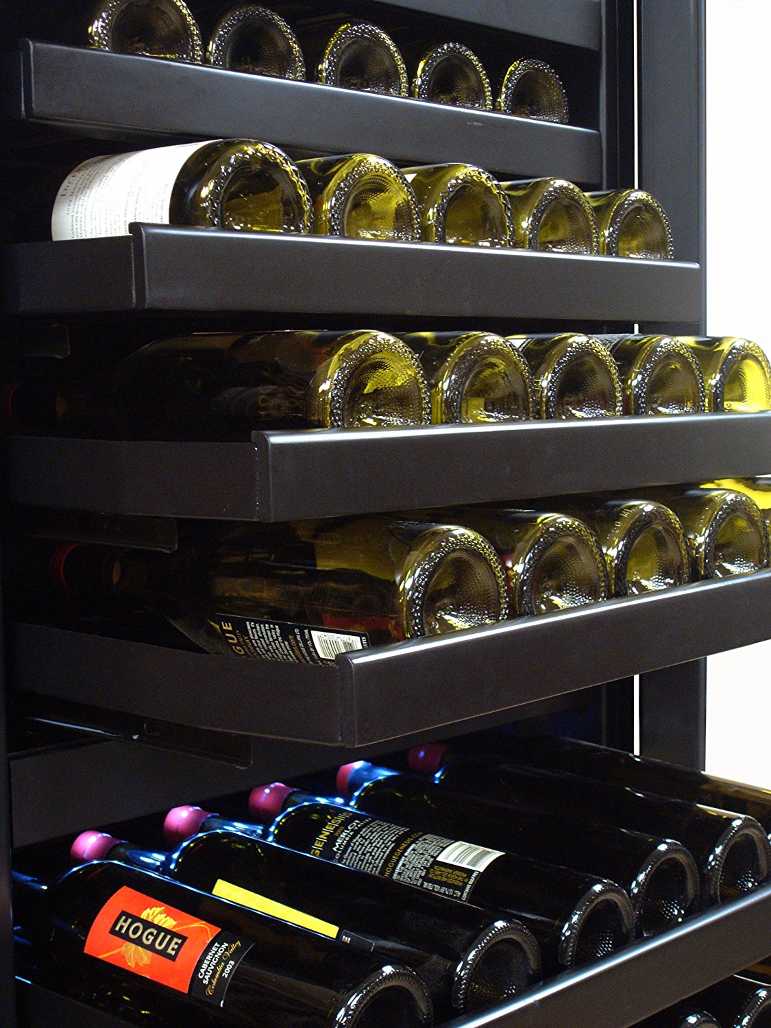 Vinotemp 142Bottle DualZone Touch Screen Wine Cooler, Left Hinge N3