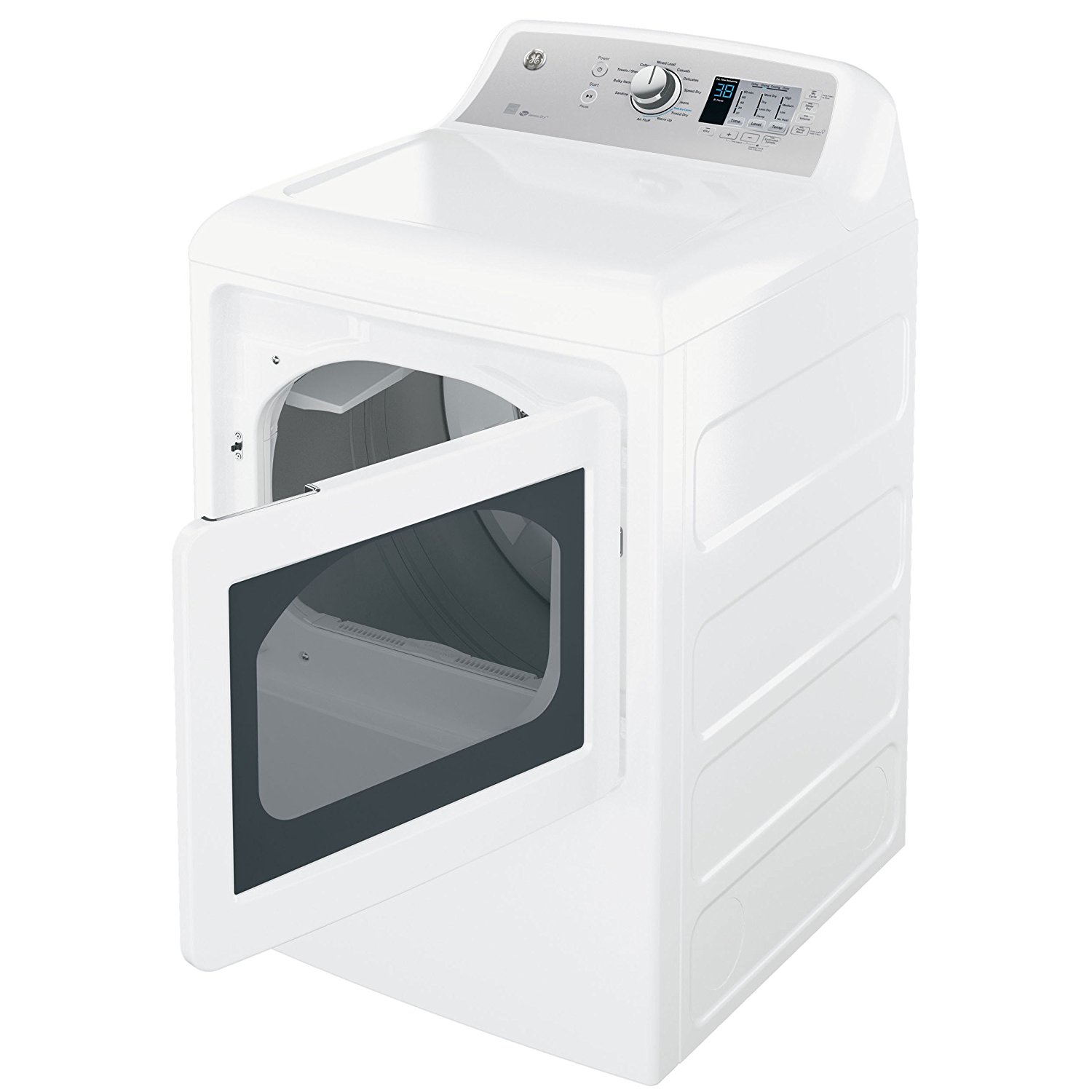 GE GTD65EBSJWS 27" Energy Star Rated Front Load Electric Dryer with 7.4