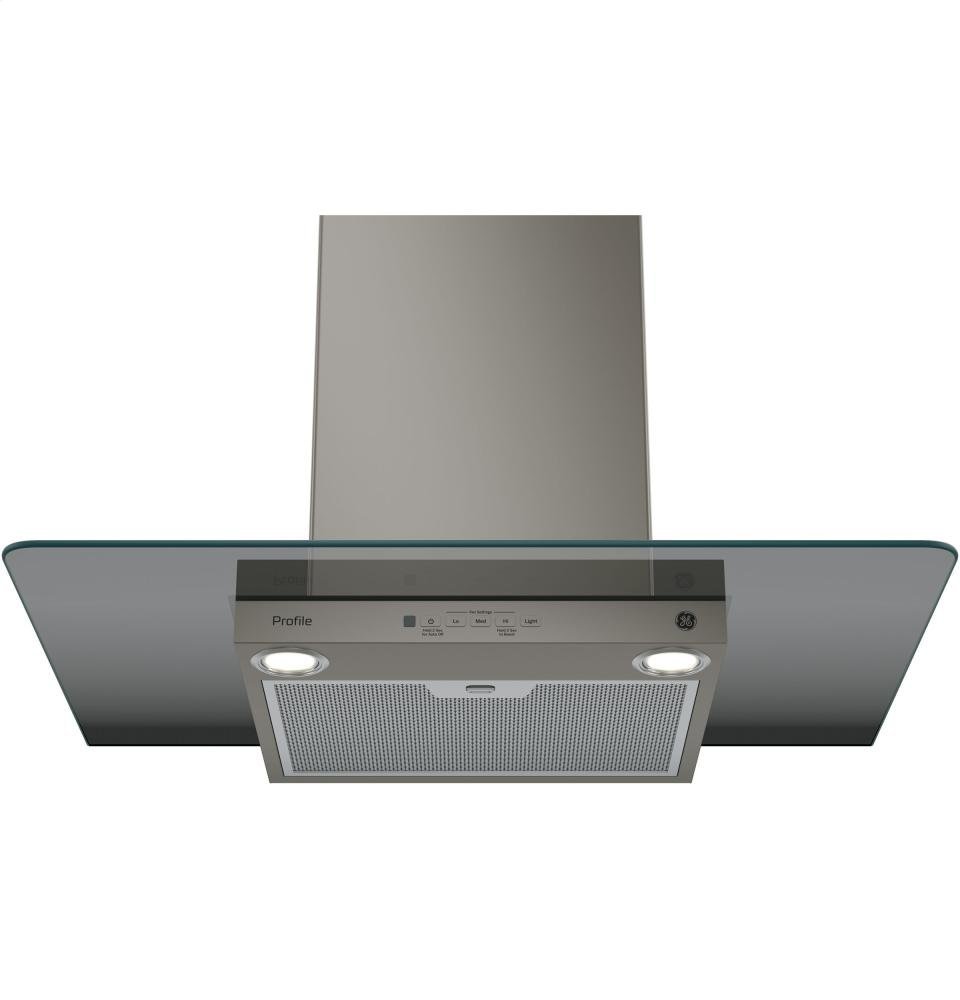 GE Profile PVW7301EJES 30" Wall Mount Glass Canopy Chimney Hood with