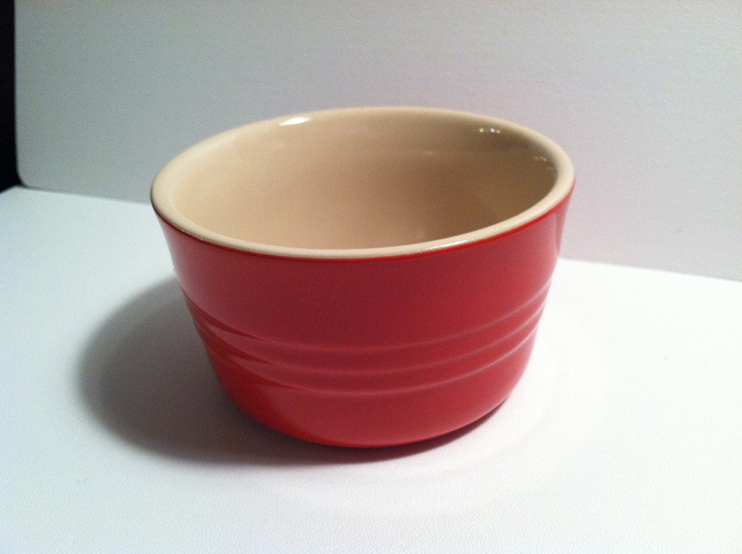 Le Creuset Stoneware Set of Two French Ramekins, 7 3/4 Oz., Chili Red